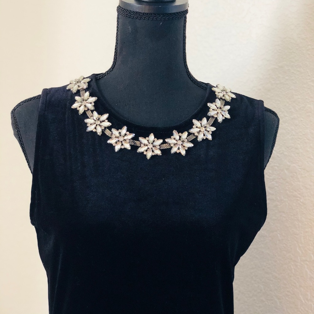 Holiday Black Velvet Dress